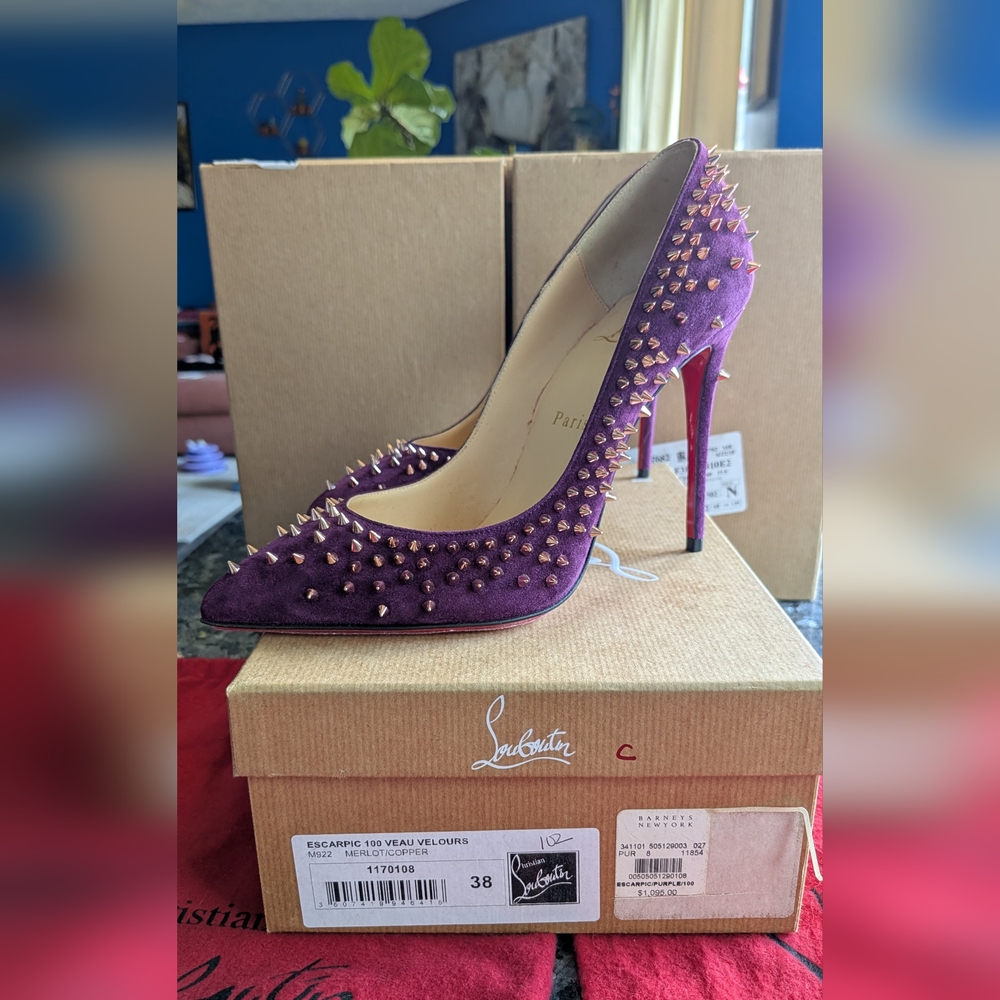 Christian Louboutin Escarpic Veau Velour 100mm